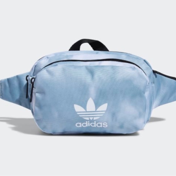 NWT Unisex One Size Adidas Originals Sport Waist Bag/Sling Bag In Sky Blue - Picture 3 of 11
